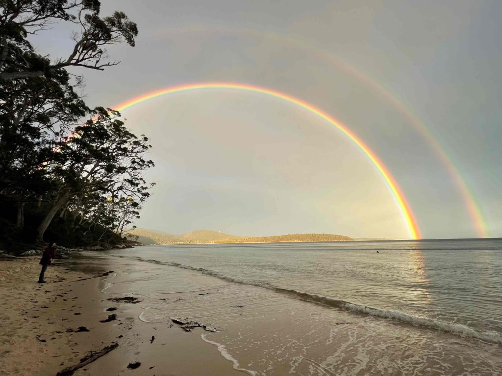 Mickeys beach rainbow